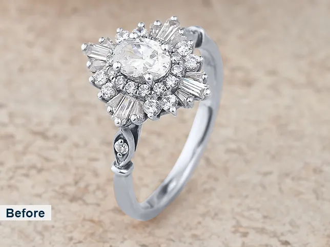 jewellery image retouching - Color Adjustment & Recoloring before